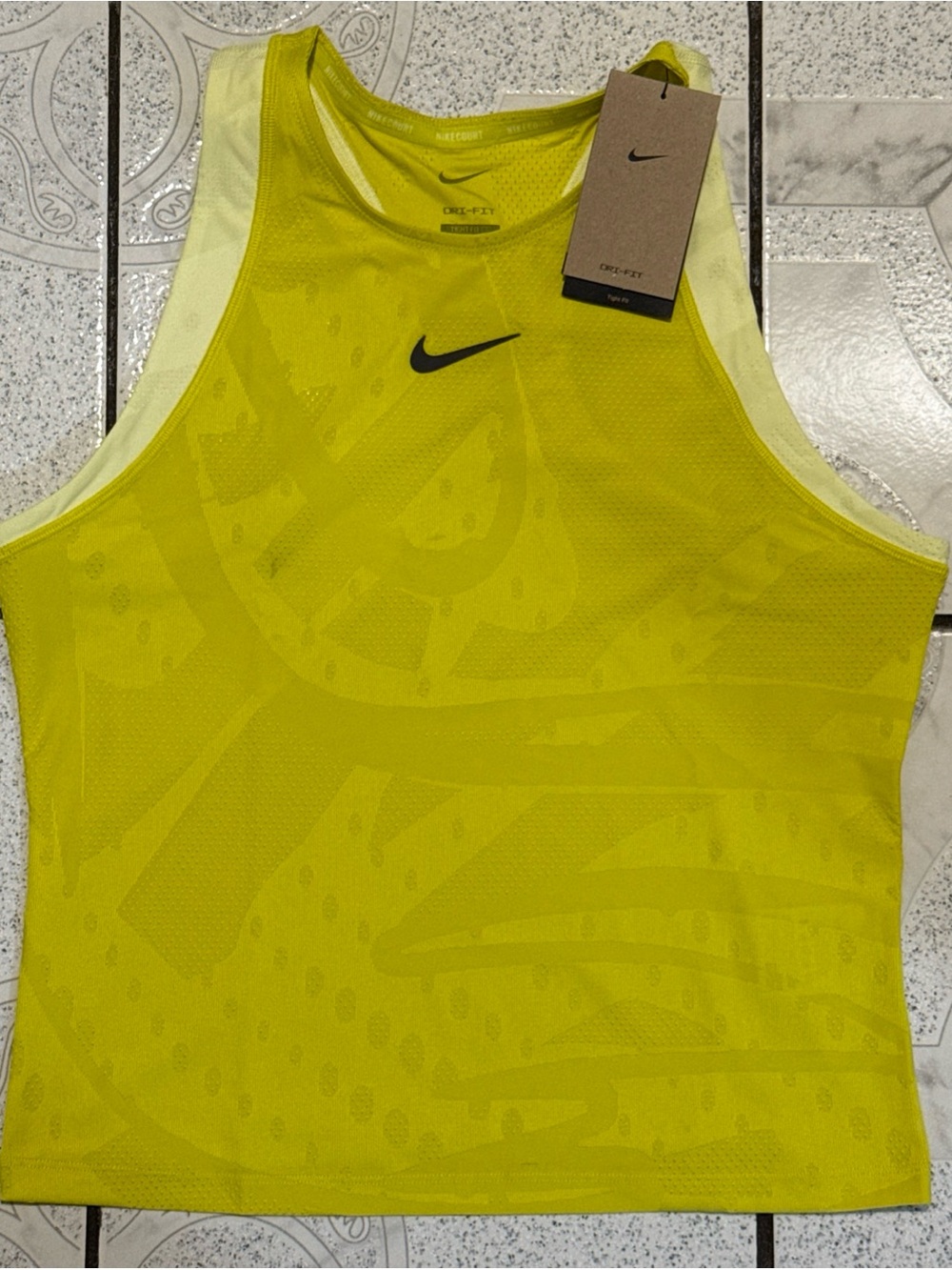 NikeCourt Slam Melbourne Dri-FIT Tennis Tank Top Women’s Size Large FZ6475-344